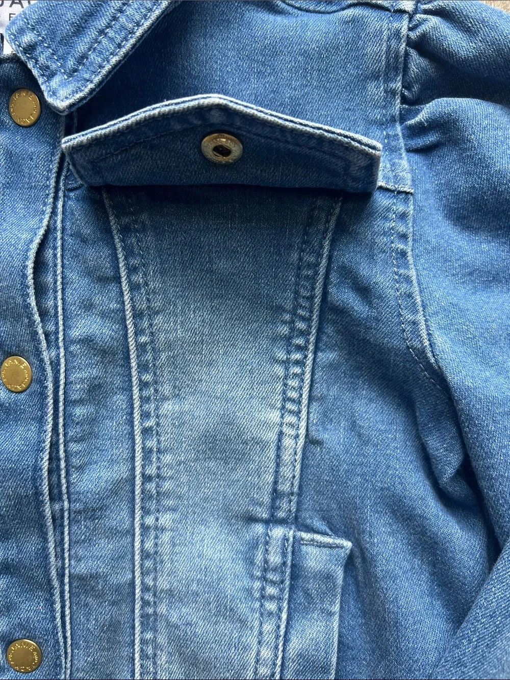 EUC Janie and Jack Denim Puff Sleeve Jacket